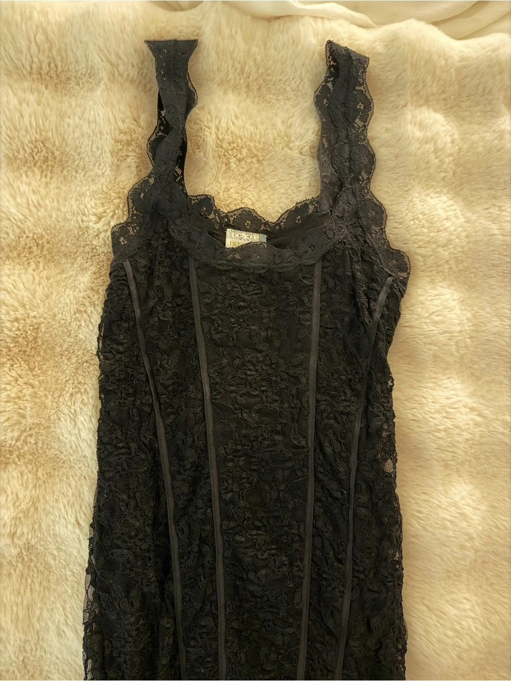 Free People Black Lace Dress